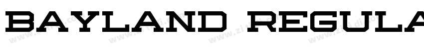 Bayland Regular字体转换